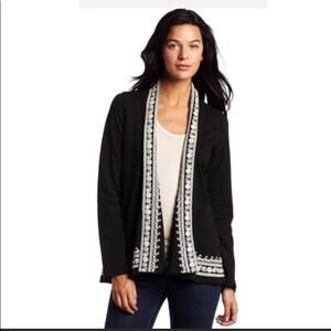 Lucky Brand “Whitney Wrap” Embroidered Cardigan